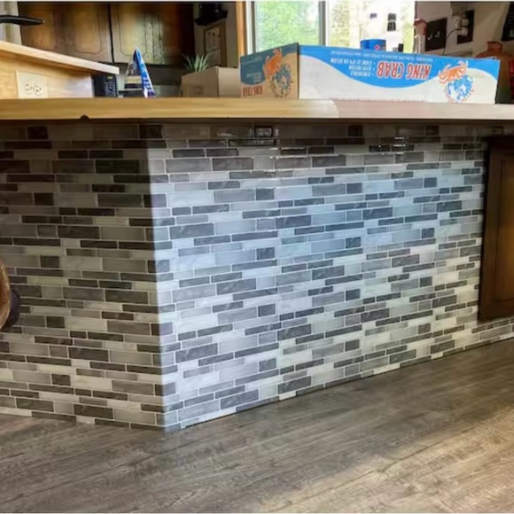 10 Pck 12x12 Peel and Stick Backsplash Kitchen Bathroom Mosaic Tiles Wall Decor - Picture 9 of 13